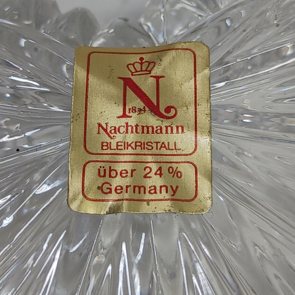 Nachtmann lead crystal heart dish, crystal heart trinket box - Picture 2 of 5